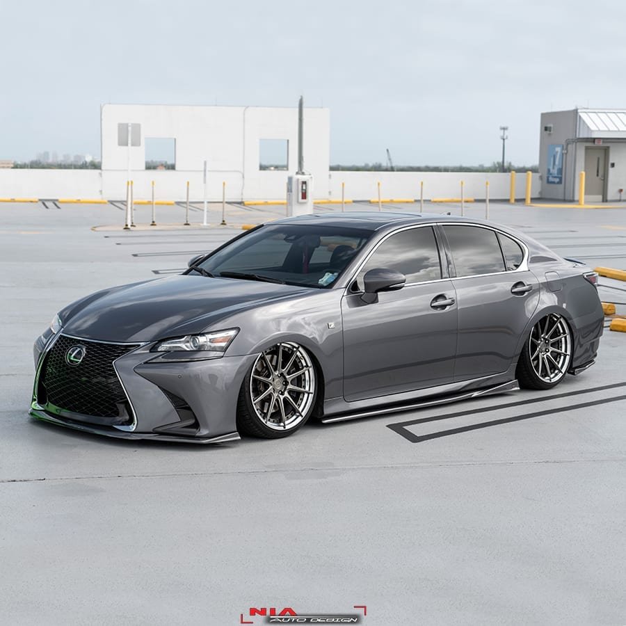 Lexus GS NIA Full Splitter lip body Kit (Front, Sides, Rears) 2016-2020 - Image 6