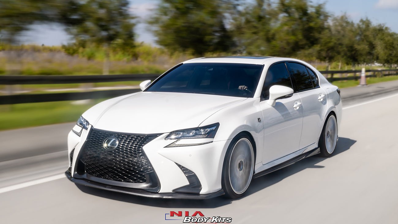 Lexus GS NIA Full Splitter lip body Kit (Front, Sides, Rears) 2016-2020 - Image 5