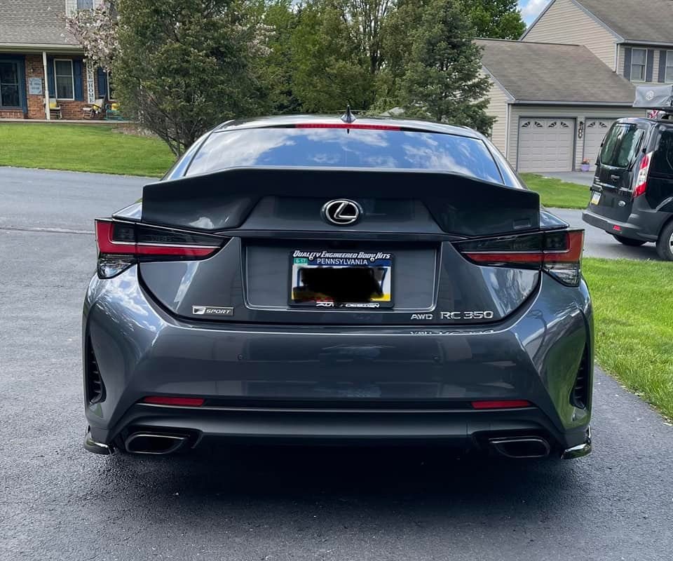 Lexus RC Rear Duck Bill Trunk Wing Spoiler V1 (2015-2025) - Image 7