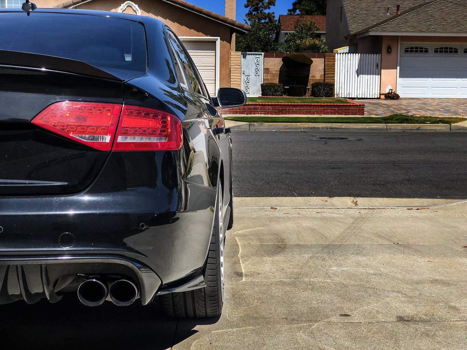 Audi A4 NIA Rear bumper Lip Diffuser Spat spoiler extensions 2009-2012 B8