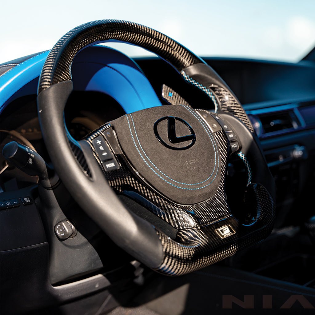 Lexus GS 2016-2020 Carbon Fiber Steering Wheel With Inserts - Image 3