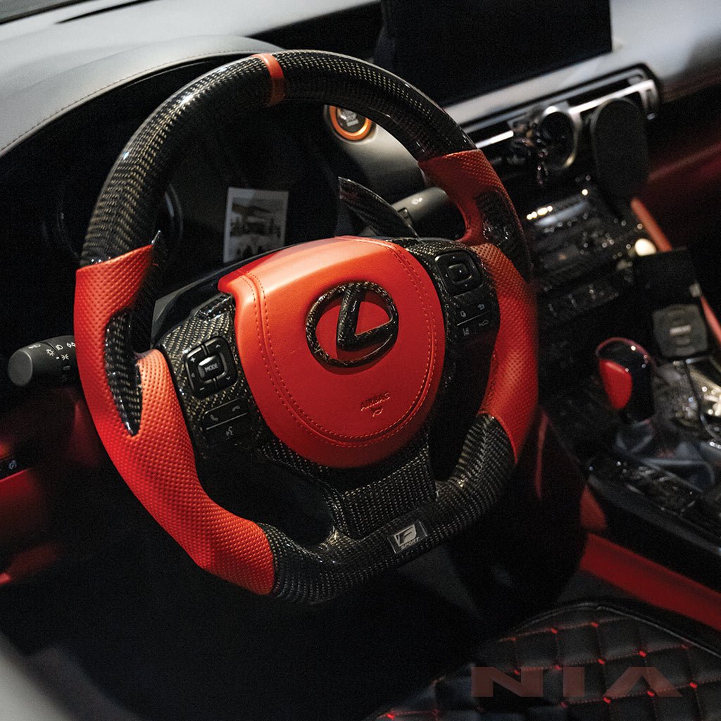 Lexus RC 2019-2024 Carbon Fiber Steering Wheel With Inserts - Image 9