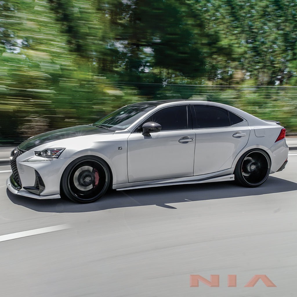 Lexus IS300 IS350 IS200T Side Skirts NIA Splitter Lip Body Kit 2017-2020 - Image 3