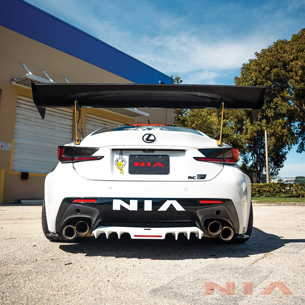 Lexus RC-F NIA Diffuser Rear Bumper Extension with Brake Light (2015-19) - Image 4