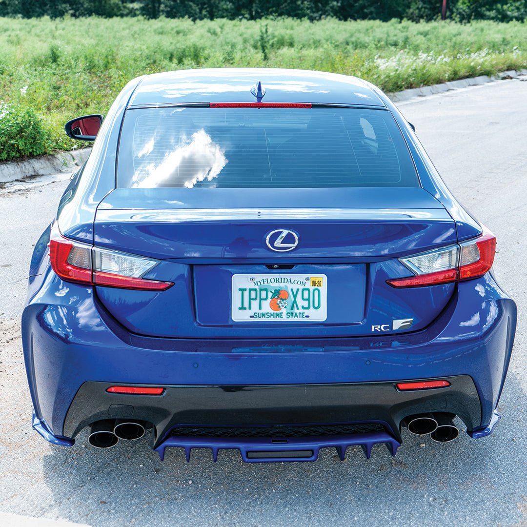 Lexus RC-F NIA Diffuser Rear Bumper Extension with Brake Light (2015-19) - Image 5