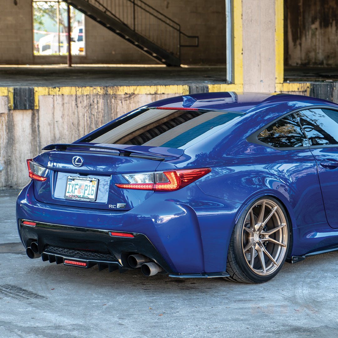 Lexus RC-F NIA Diffuser Rear Bumper Extension with Brake Light (2015-19) - Image 3