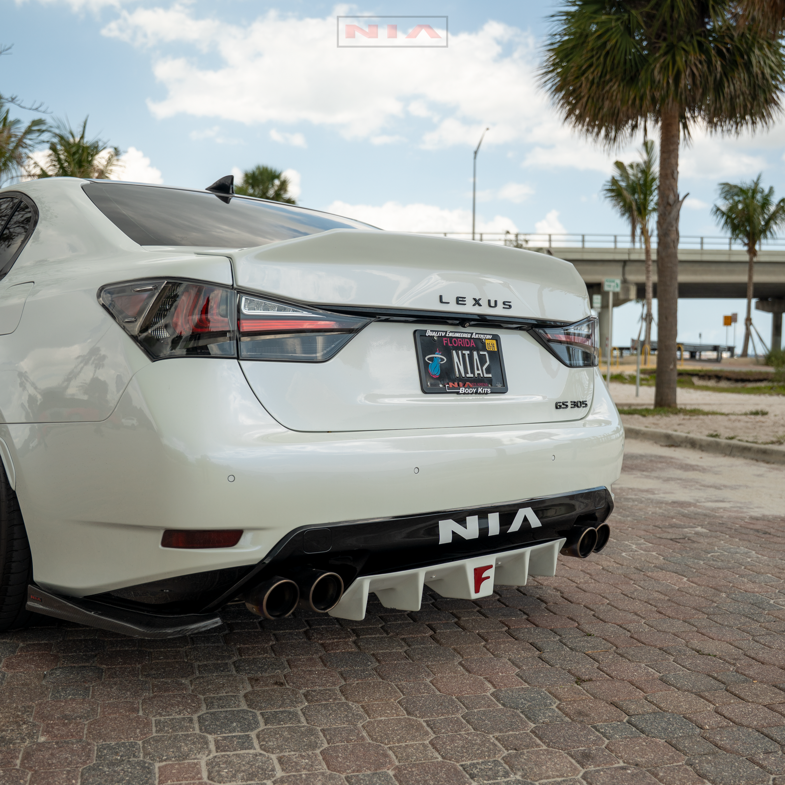 Lexus GS-F NIA Rear Lip Spats (2016-20) - Image 6