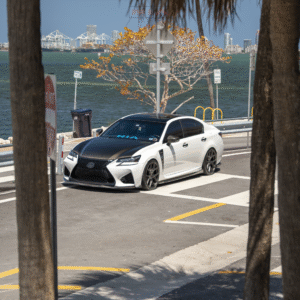 Lexus GS-F NIA Full Splitter Lip Kit + Bumper Extension w/ Optional Brake Light (Front, Sides, Rears, Diffuser)(2016-20)