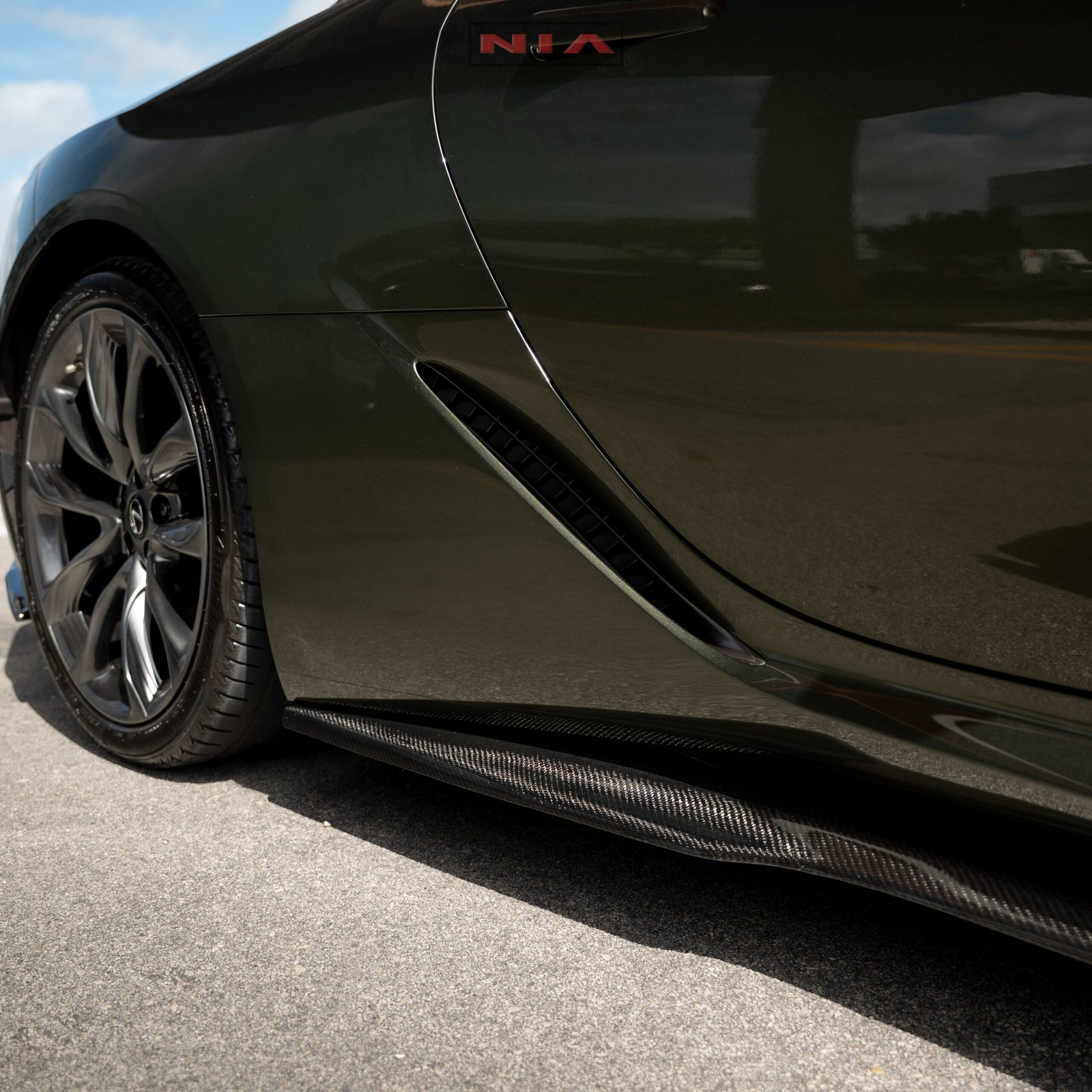 Lexus LC 500 NIA Side Skirt Splitter Extensions 2018-25 - Image 4