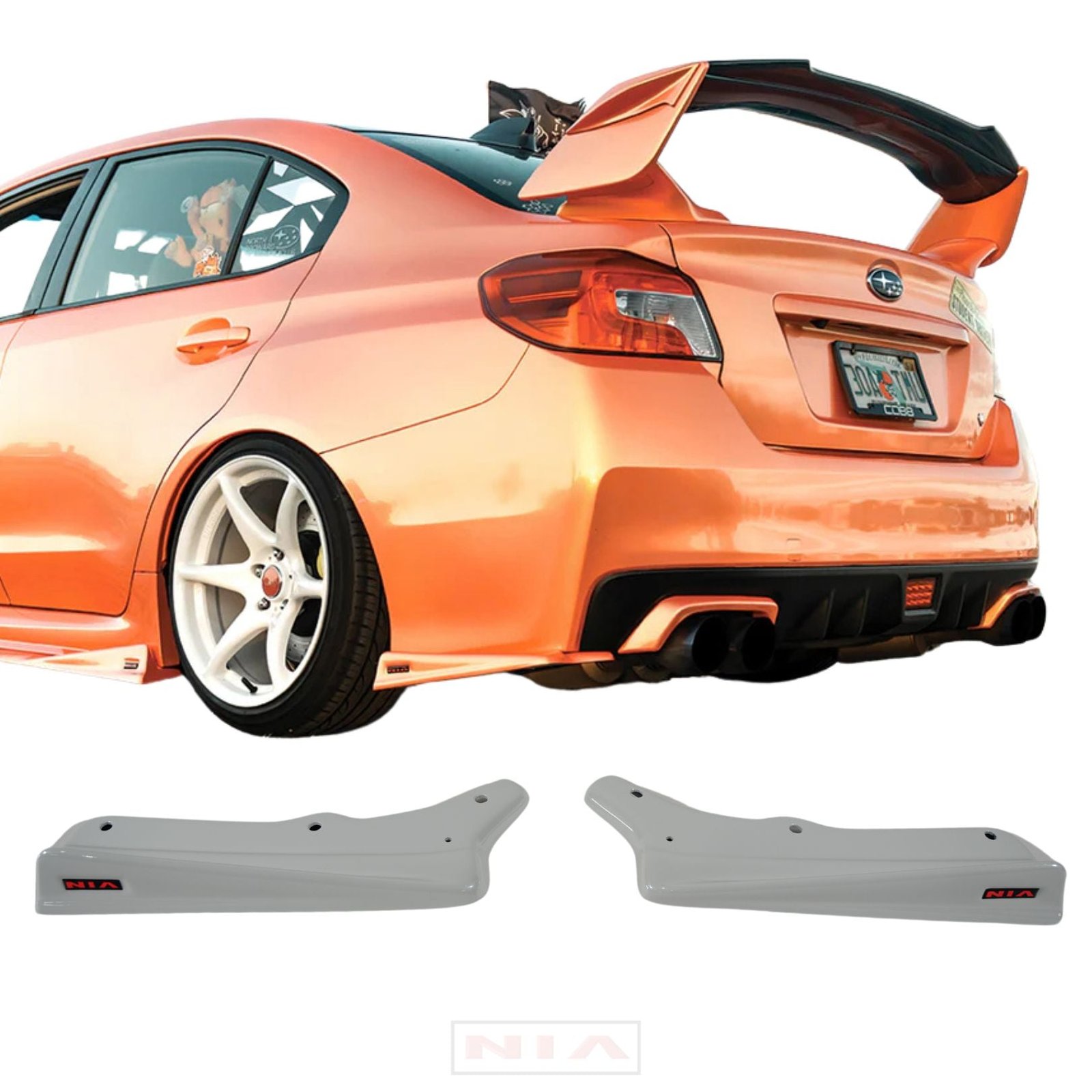 Subaru WRX NIA Rear Lip Spats 2015-2021