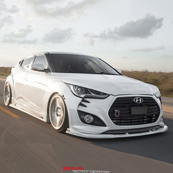 Hyundai Veloster Turbo Front NIA Lip Splitter Kit 2011-18 - Image 3