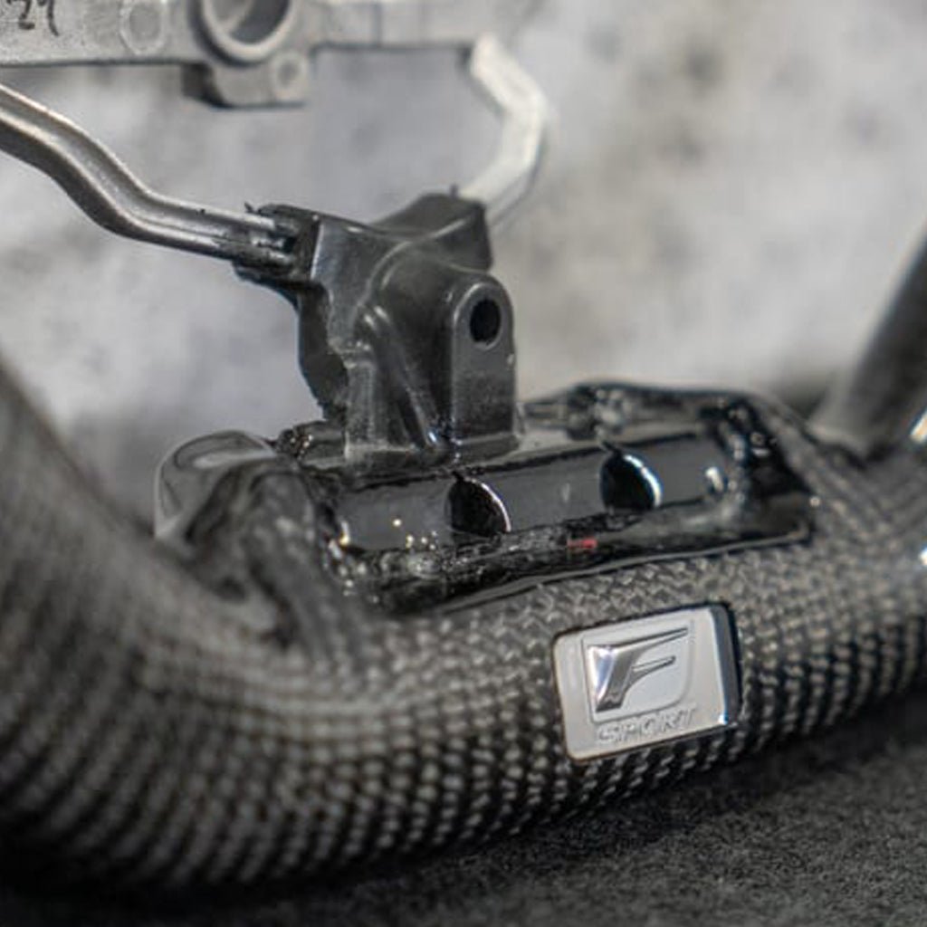 Lexus IS 2006-2013 F-Sport Carbon Fiber Steering Wheel - Image 5