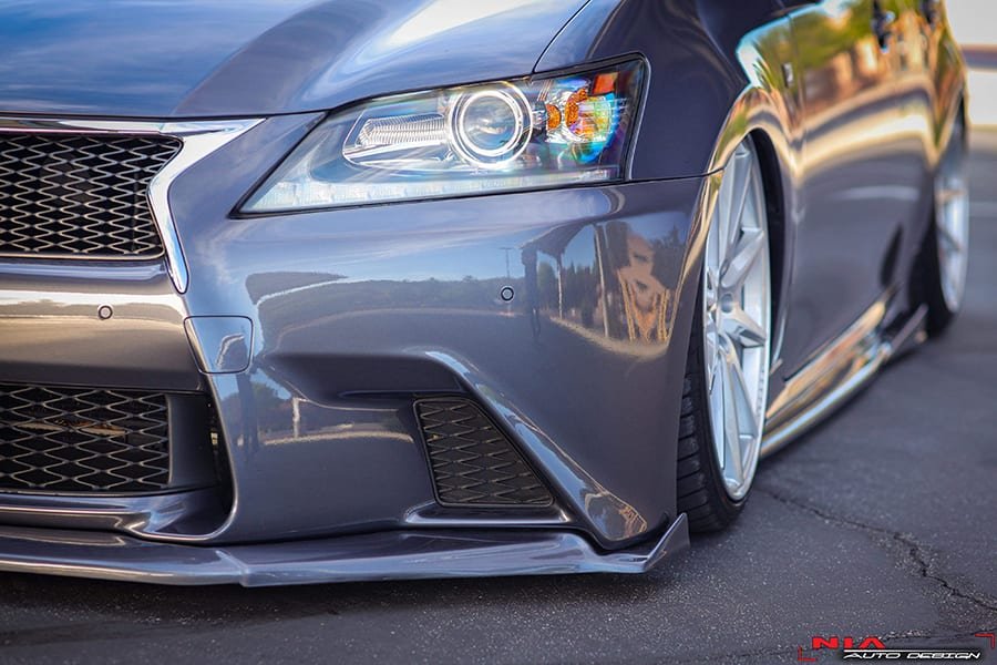 Lexus GS F-Sport NIA Full Splitter Lip Body Kit 2012-2015 (5pcs) - Image 9