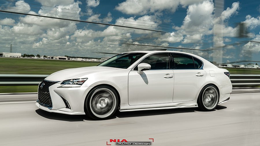 Lexus GS NIA Full Splitter lip body Kit (Front, Sides, Rears) 2016-2020 - Image 20