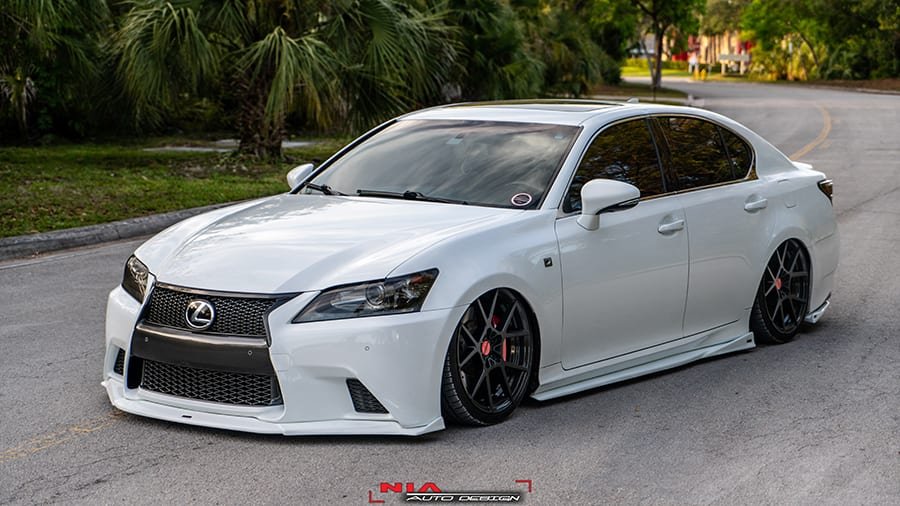 Lexus GS F-Sport NIA Full Splitter Lip Body Kit 2012-2015 (5pcs) - Image 6