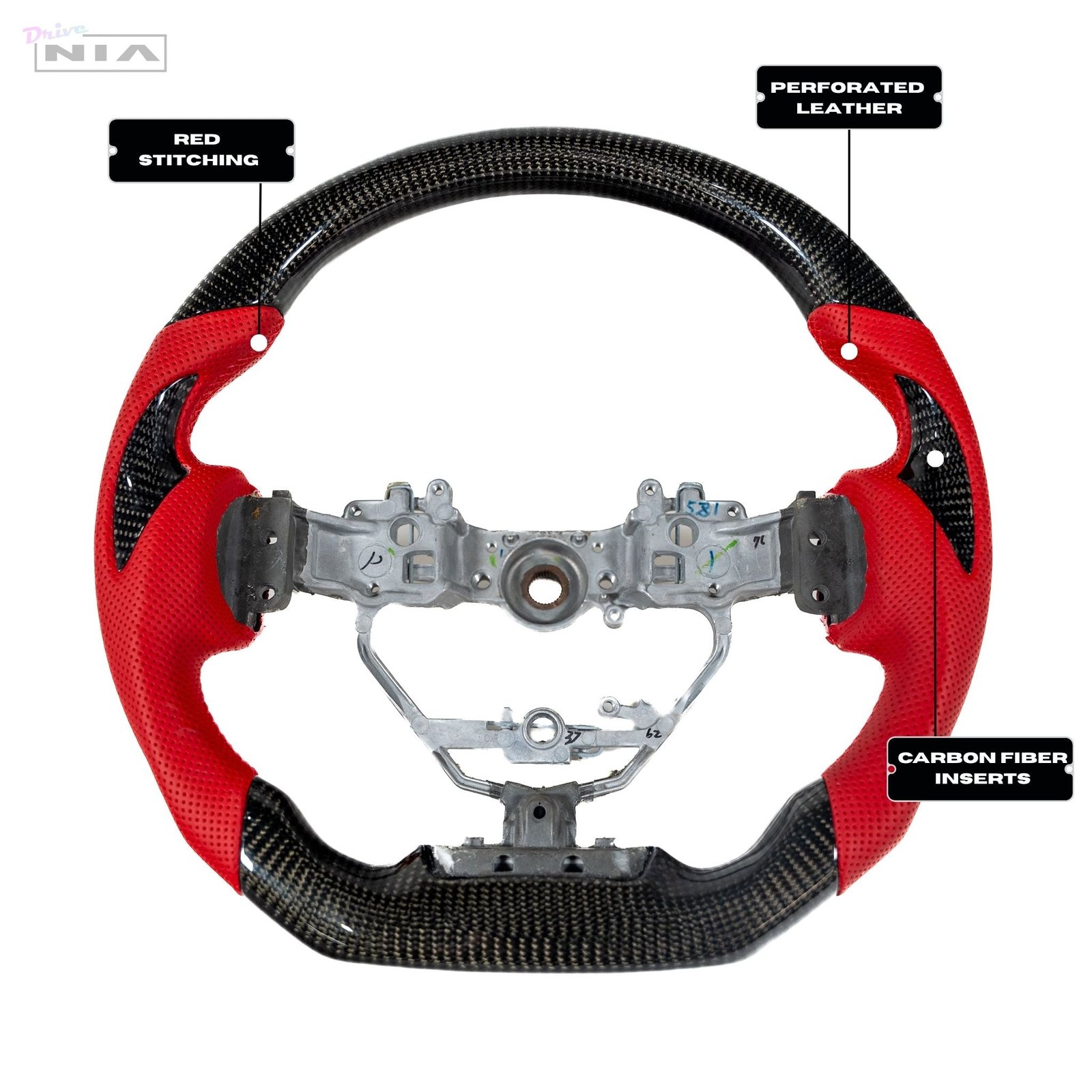 Lexus IS 2014-2016 Carbon Fiber Steering Wheel With Inserts - Clearance #1
