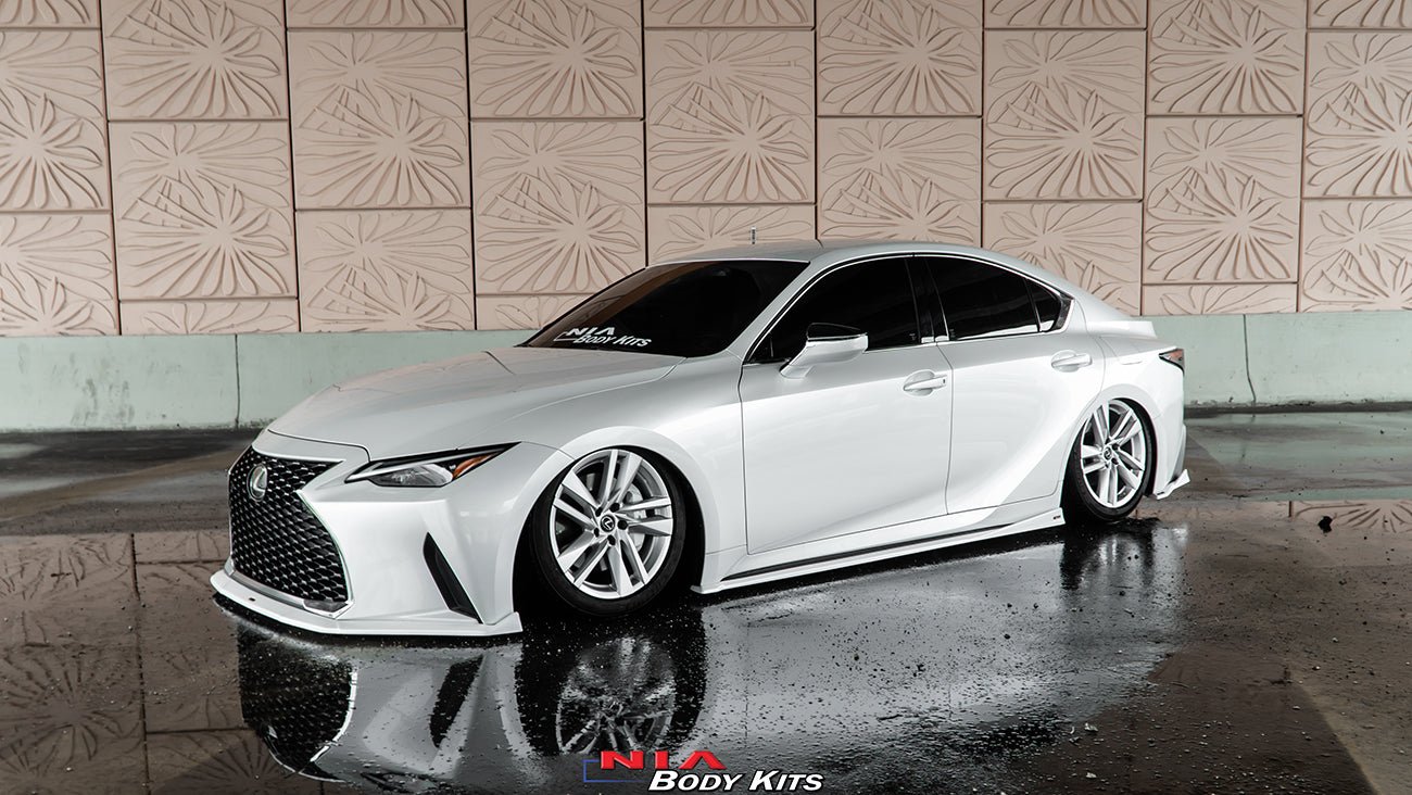 Lexus IS300 IS350 Base 2021-2025 Full Kit + Rear Bumper Extension w/ Optional Brake Light (Front, Sides, Rears, Diffuser) - Image 10